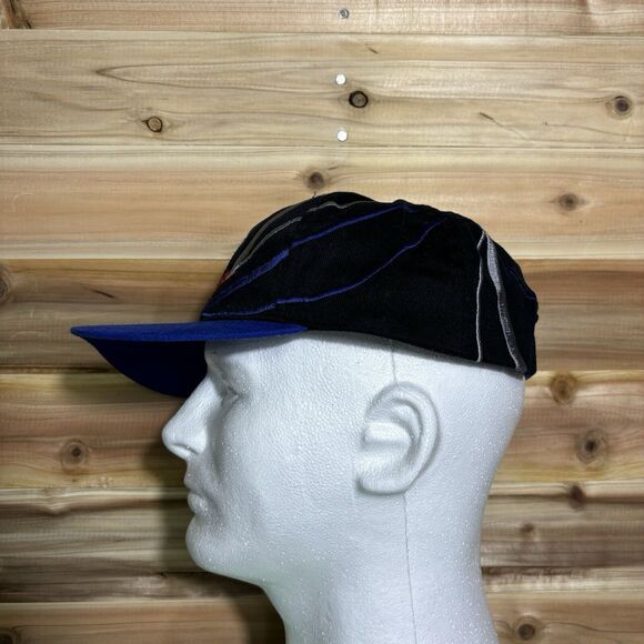 Vintage 90s Ford Racing Splash Swirl Snapback Hat Cap Sport Blue Black Nascar - Picture 4 of 7
